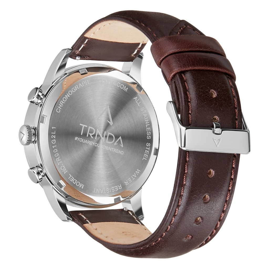 Trnda Men's Stainless Steel Watch, Gray Dial | Trnda43mm