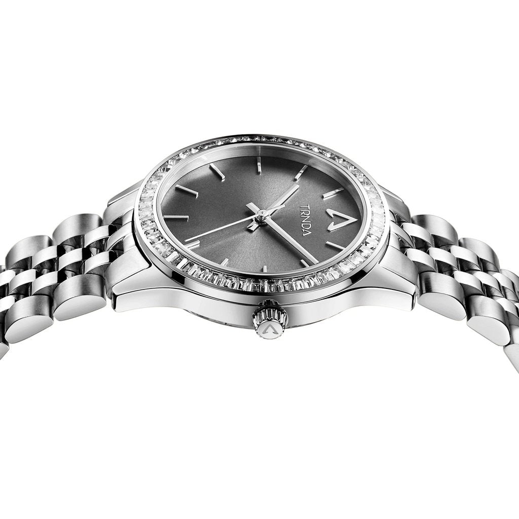 Trnda Women's Stainless Steel Watch, Gray Dial | Trn-Ss32-Gd
