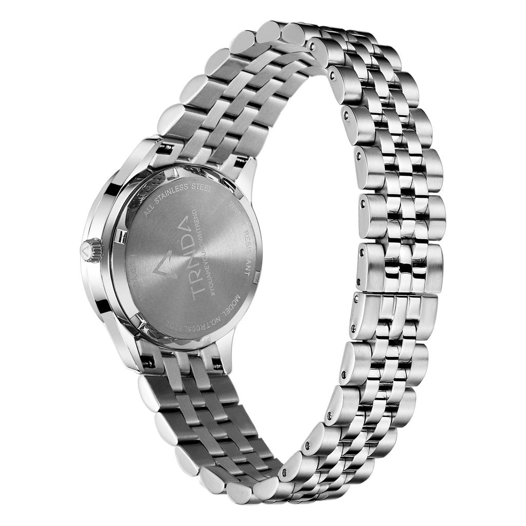 Trnda Women's Stainless Steel Watch, Gray Dial | Trn-Ss32-Gd