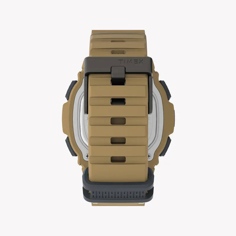 Timex Men's Tan Silicone Watch, Digital Dial | Tw5m35900
