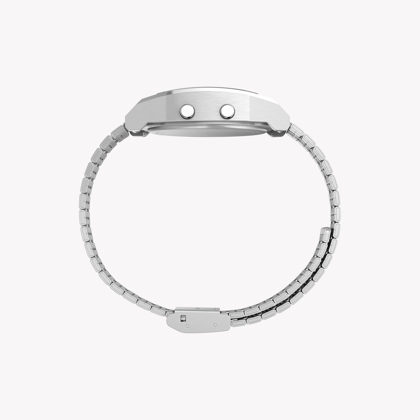 Timex Unisex Stainless Steel Black Lens Watch, Silver | T80
