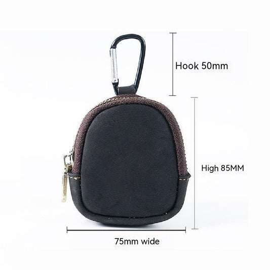 Cowhide Small Wallet Zipper Shell