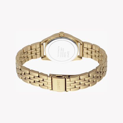 Esprit Women's Gold Stainless Steel Watch, Silver Dial | Es1l131m0015