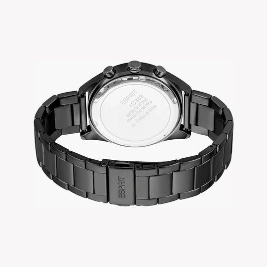 Esprit Men's Black Stainless Steel Watch, Black Dial | Es1g010m0055
