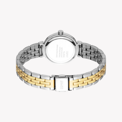 Esprit Women's Silver & Gold Stainless Steel Watch | Es1l506m0085