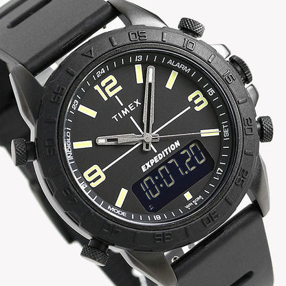 Timex Men's Black Silicone Watch, Brass Case | Tw4b17000