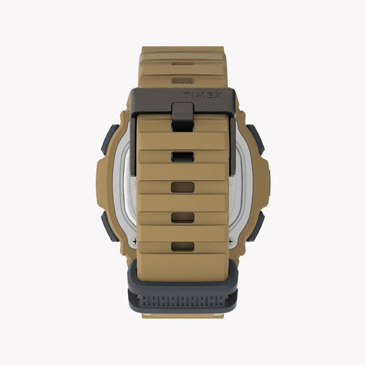 Timex Men's Tan Silicone Watch, Digital Dial | Tw5m35900