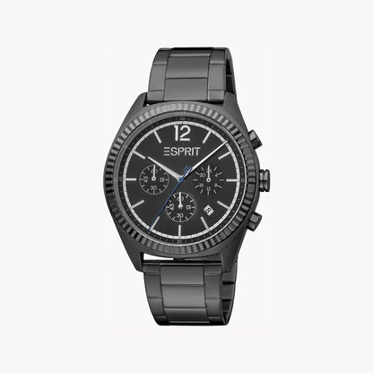 Esprit Men's Black Stainless Steel Watch, Black Dial | Es1g010m0055