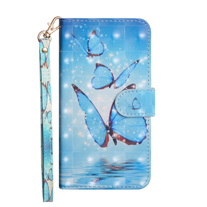 Printed Butterfly Wallet Leather Case